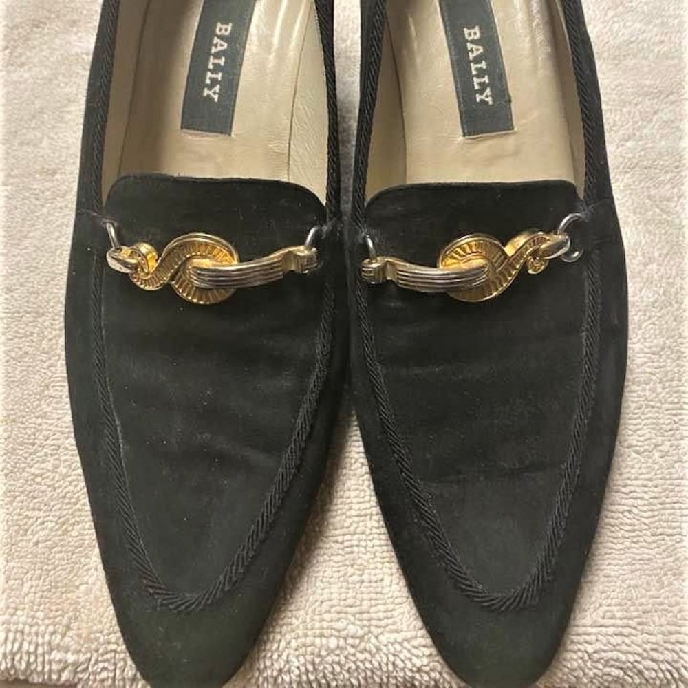 SOLD on Ebay! Bally Black Suede Shoes Made In Italy
